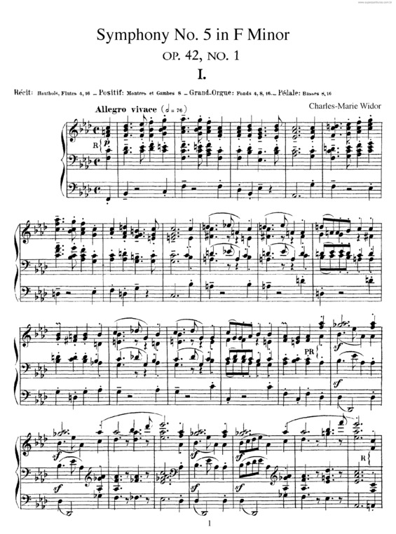 Partitura da música Symphony No. 5 v.3