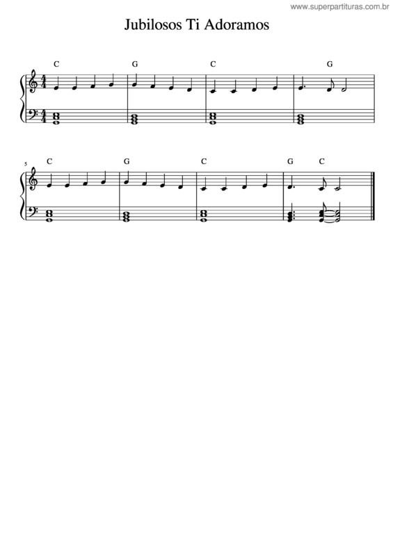 Partitura da música Symphony No.9, Op.125 – Ludwig Van Beethoven Jubilosos Ti Adoramos