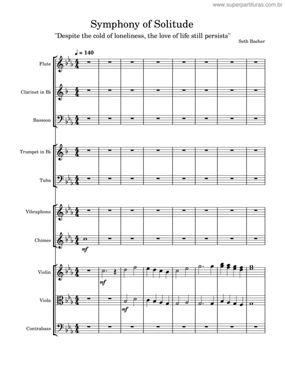 Partitura da música Symphony Of Solitude