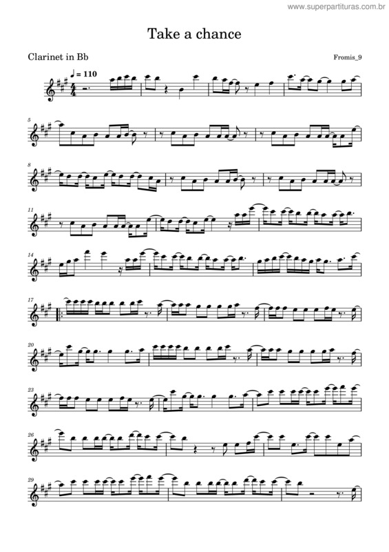 Partitura da música Take A Chance – Fromis_9