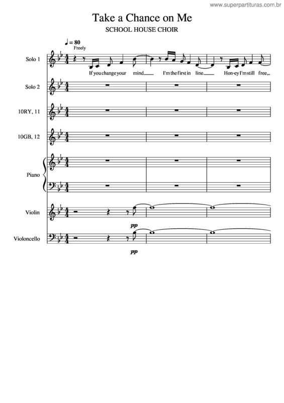 Partitura da música Take A Chance On Me & I Will Survive