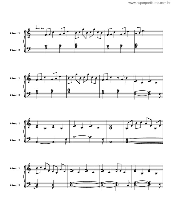 Partitura da música Tallulah v.2