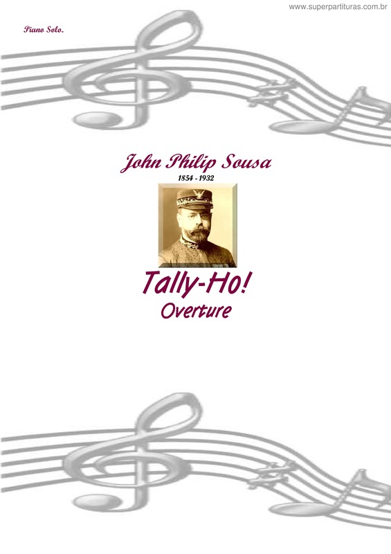 Partitura da música Tally Ho