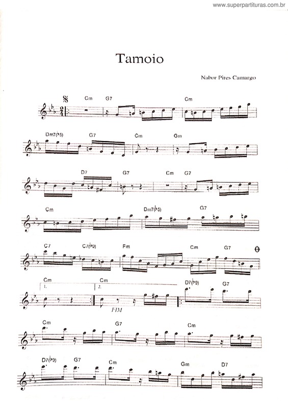 Partitura da música Tamoio v.4