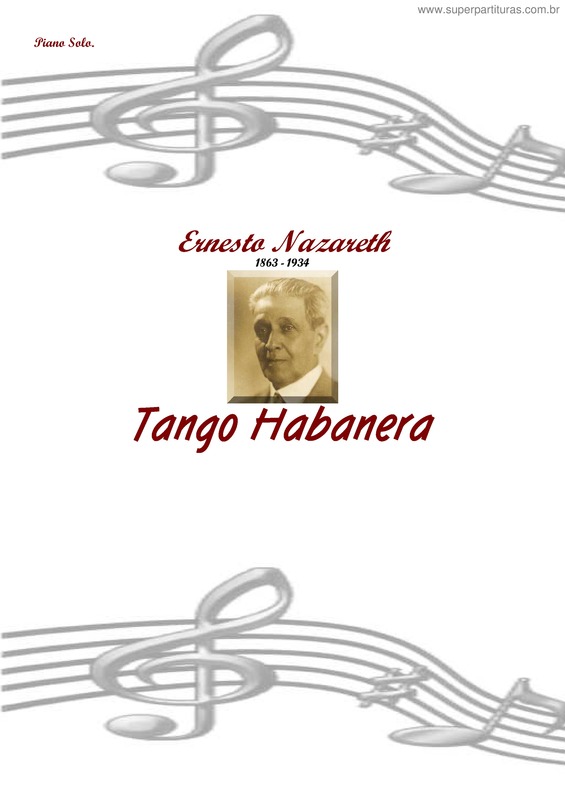 Partitura da música Tango Habanera v.6