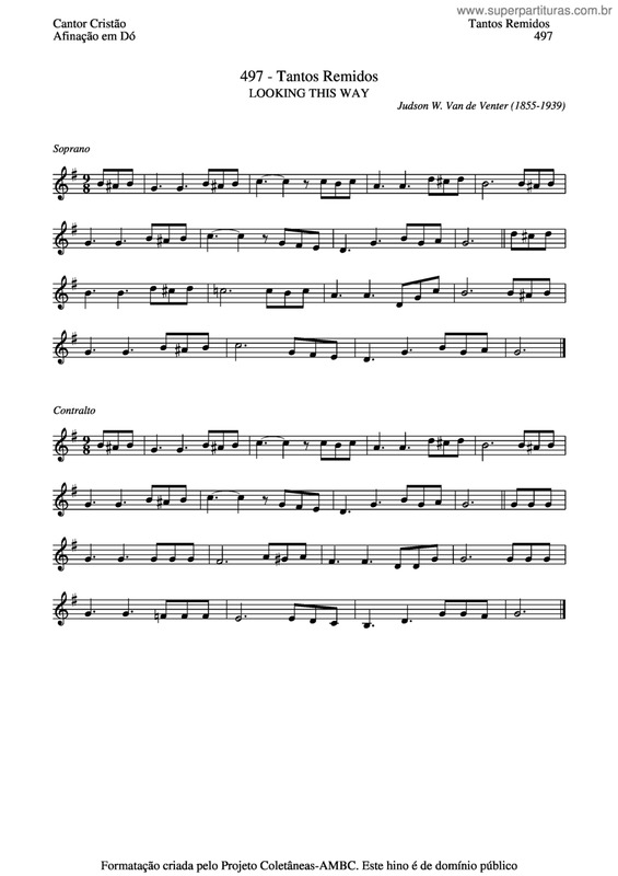 Partitura da música Tantos Remidos v.2