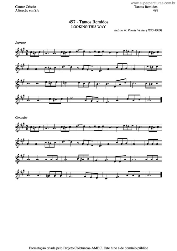 Partitura da música Tantos Remidos v.3