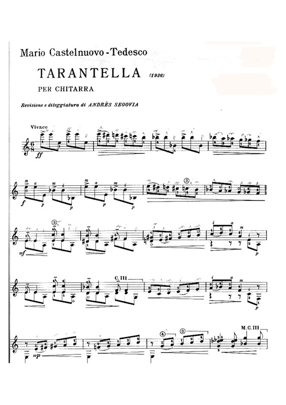 Partitura da música Tarantela v.2