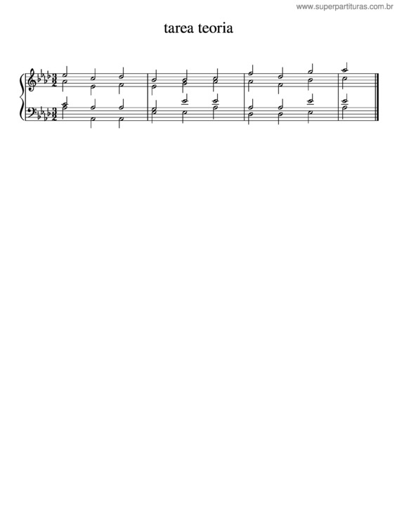 Partitura da música Tarea Teoria v.2