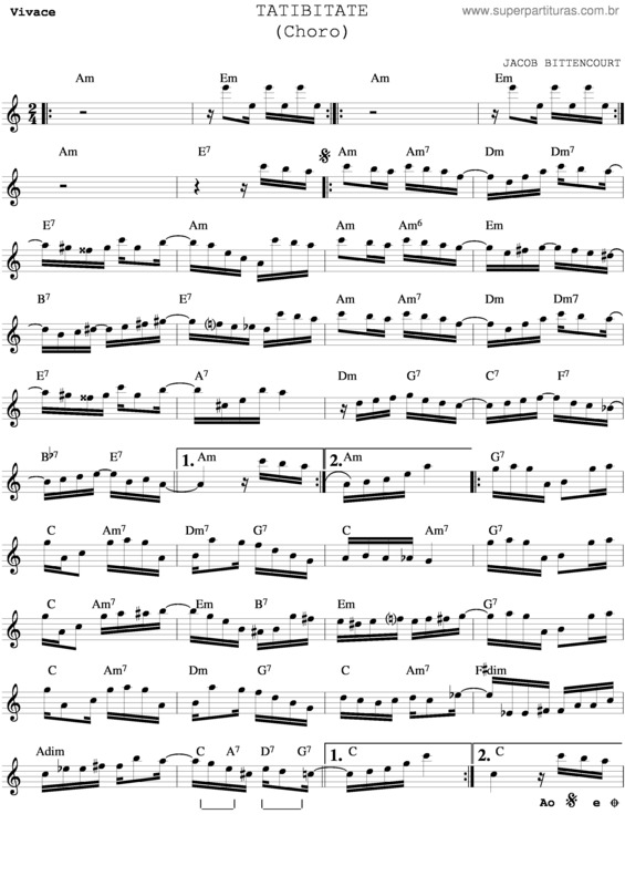 Partitura da música Tatibitate