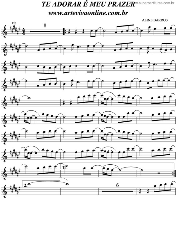 Partitura da música Te Adorar É Meu Prazer