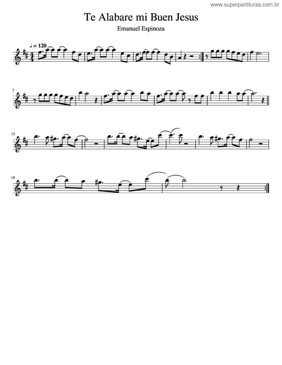 Partitura da música Te Alabare Mi Buen Jesus v.3