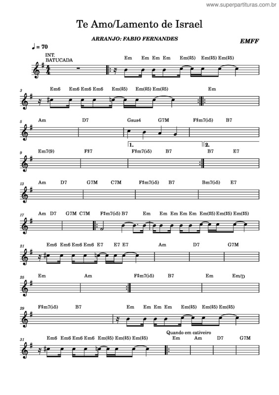 Partitura da música Te Amo/Lamento De Israel Te_Amo_Lamento_De_Israel