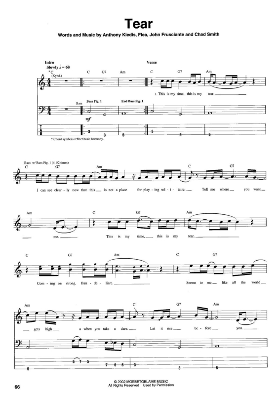 Partitura da música Tearjerker v.2