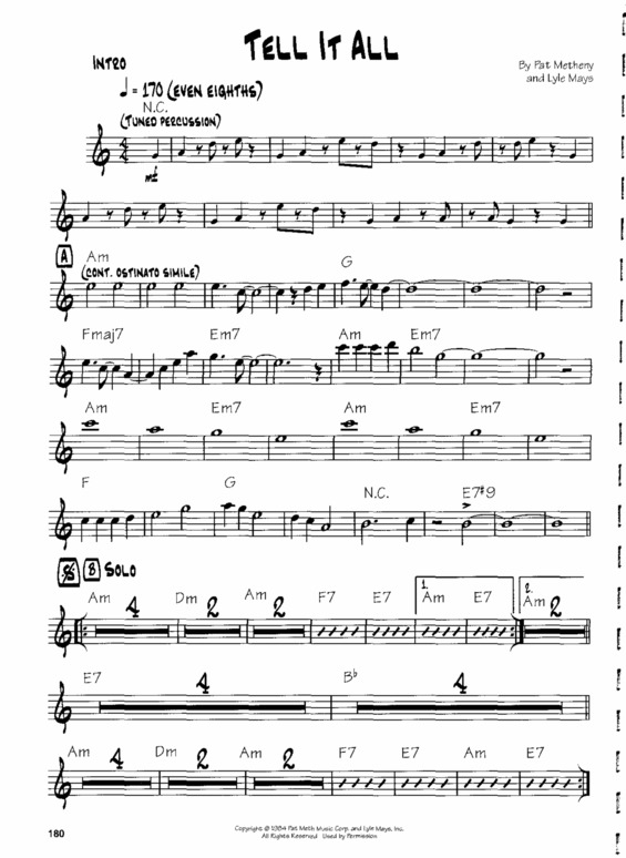 Partitura da música Tell It All