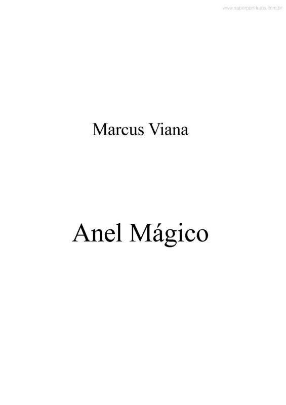 Partitura da música Tema de Anel Mágico