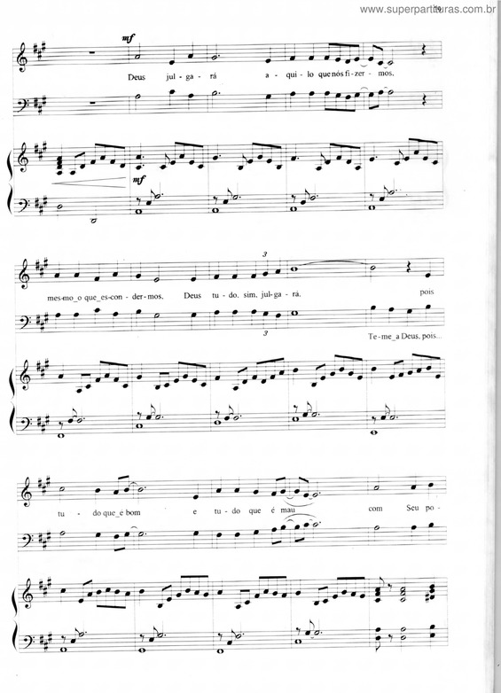 Partitura da música Teme Ao Senhor Pag 03