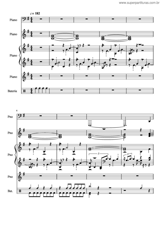 Partitura da música Tempo Perdido v.13