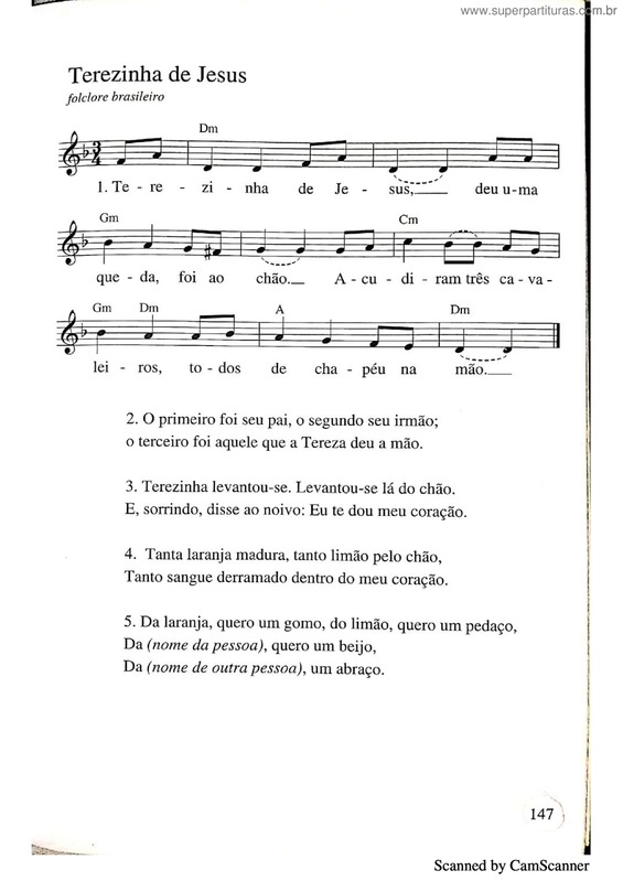 Partitura da música Terezinha De Jesus v.4