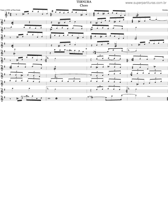 Partitura da música Ternura v.11