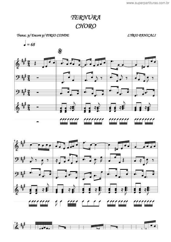 Partitura da música Ternura v.15