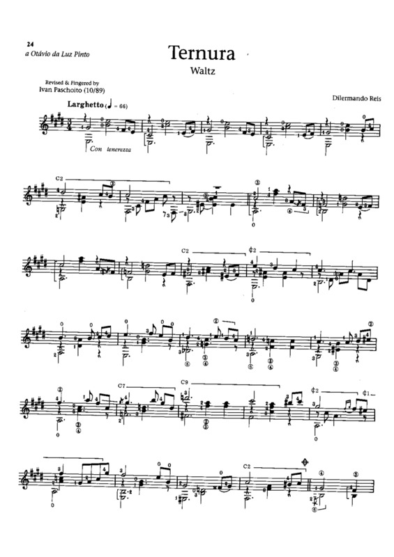 Partitura da música Ternura v.19