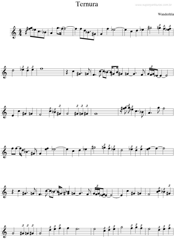 Partitura da música Ternura v.2