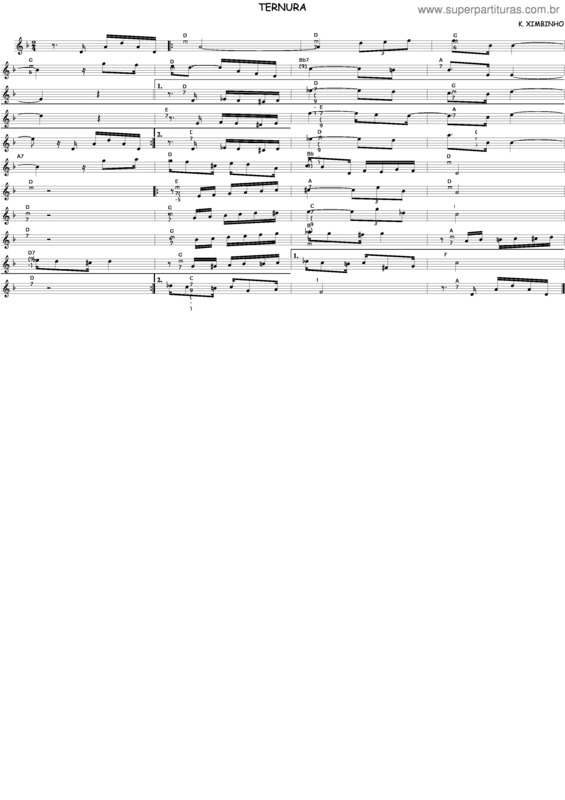 Partitura da música Ternura v.6