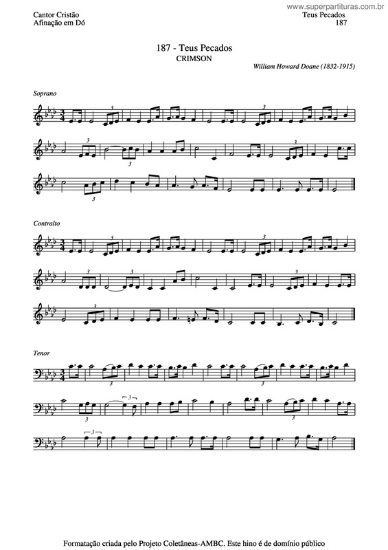 Partitura da música Teus Pecados v.2