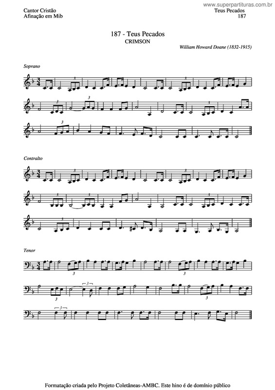 Partitura da música Teus Pecados v.4