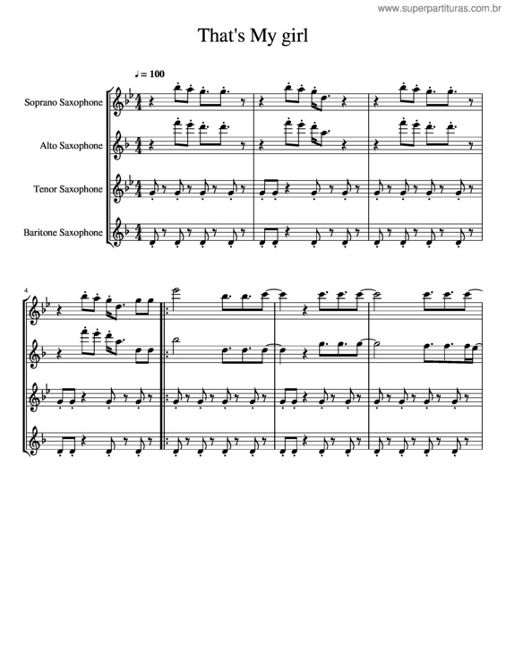Partitura da música That`S My Girl v.2