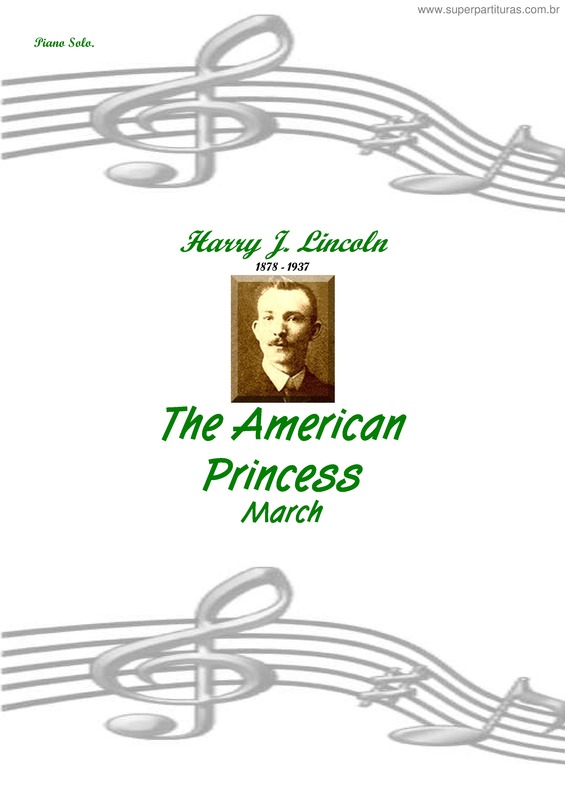 Partitura da música The American Princess