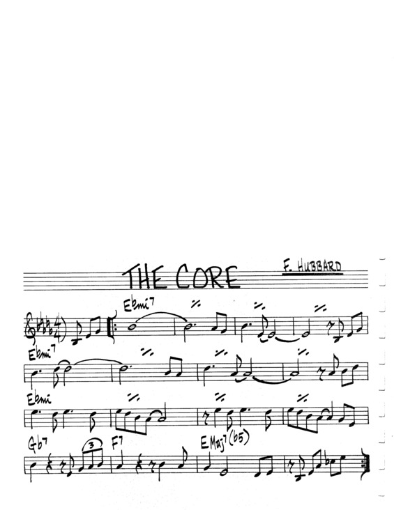 Partitura da música The Core v.7