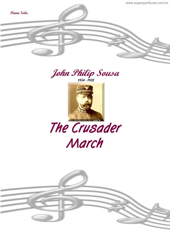 Partitura da música The Crusader March