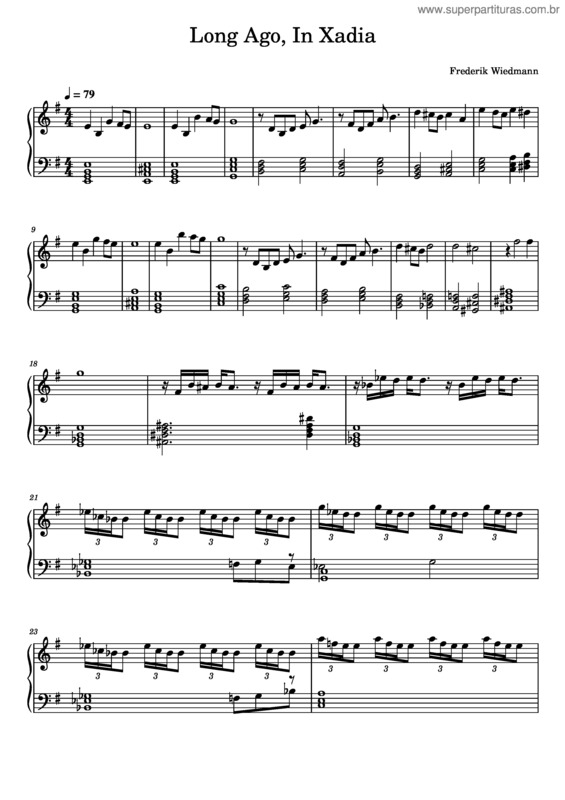 Partitura da música The Dragon Prince – Long Ago, In Xadia