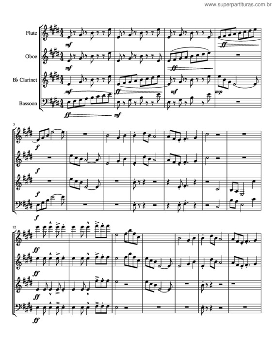 Partitura da música The Escape v.2