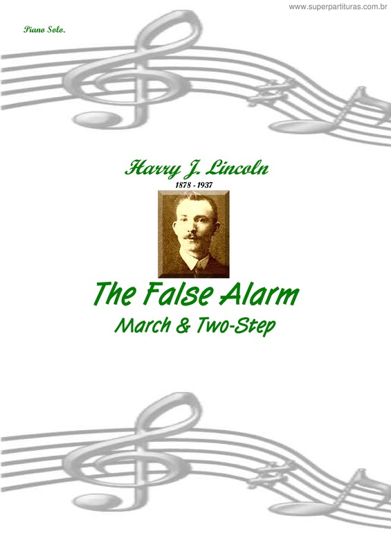 Partitura da música The False Alarm