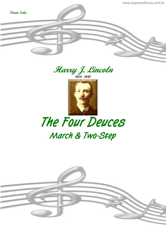 Partitura da música The Four Deuces