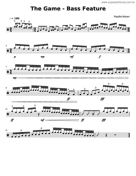 Partitura da música The Game – Bass Feature