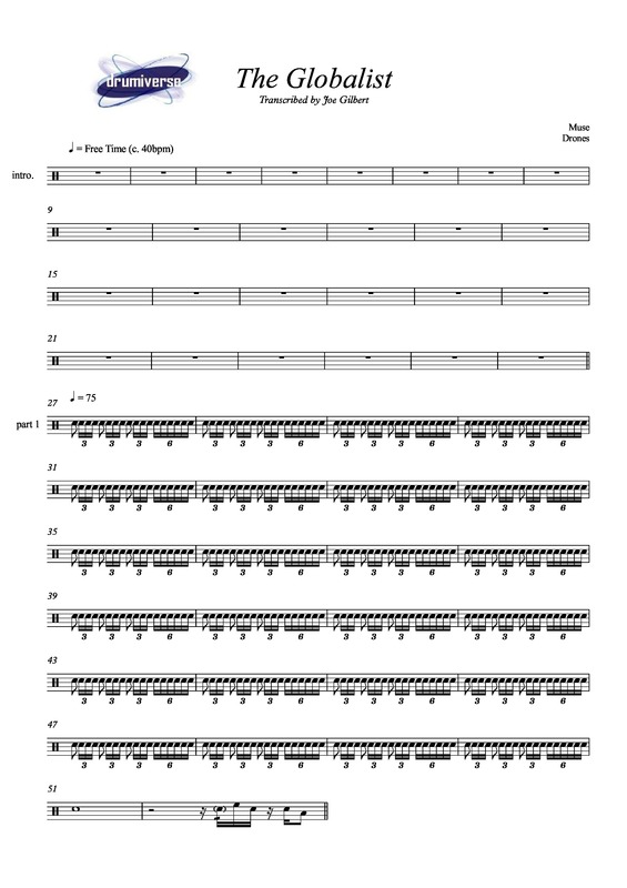 Partitura da música The Globalist