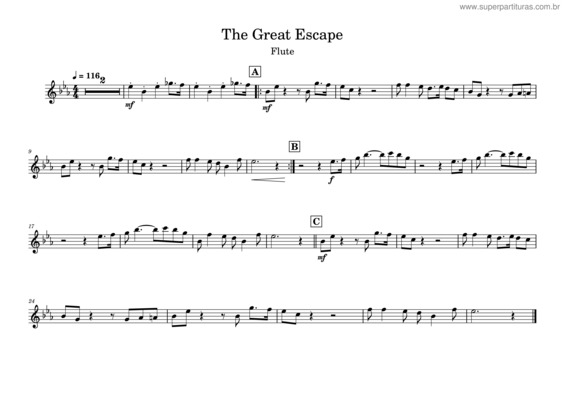 Partitura da música The Great Escape v.10