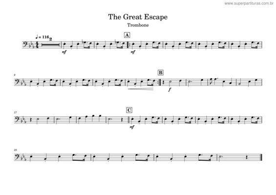 Partitura da música The Great Escape v.15