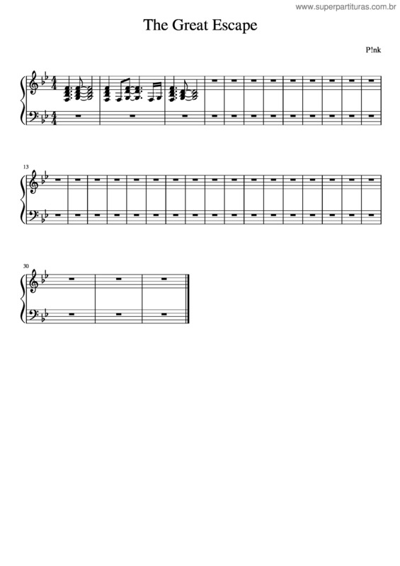 Partitura da música The Great Escape v.17