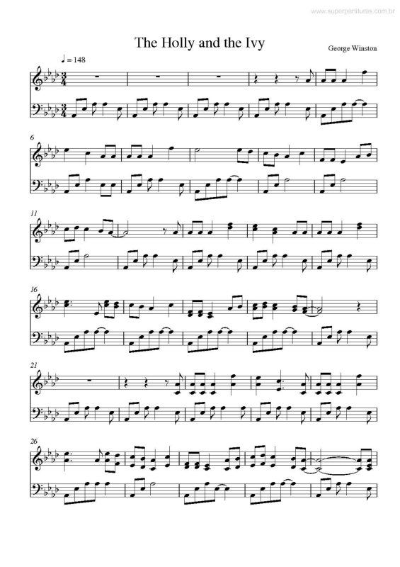 Partitura da música The Holy And The Ivy