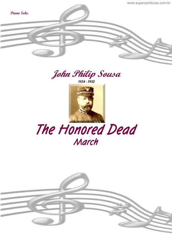 Partitura da música The Honored Dead