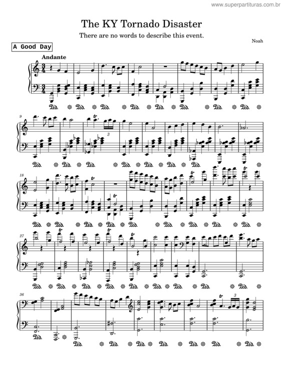 Partitura da música The Ky Tornado Disaster – Polarpython183