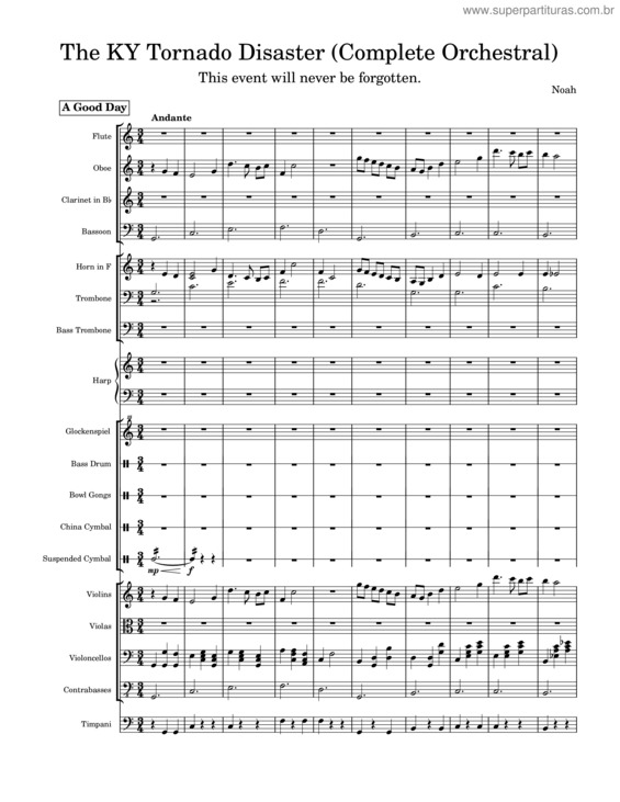 Partitura da música The Ky Tornado Disaster v.2