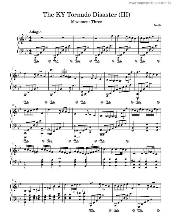 Partitura da música The Ky Tornado Disaster v.3