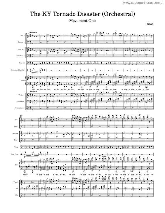 Partitura da música The Ky Tornado Disaster v.4