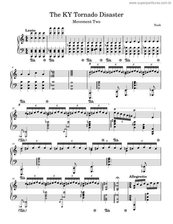 Partitura da música The Ky Tornado Disaster v.5